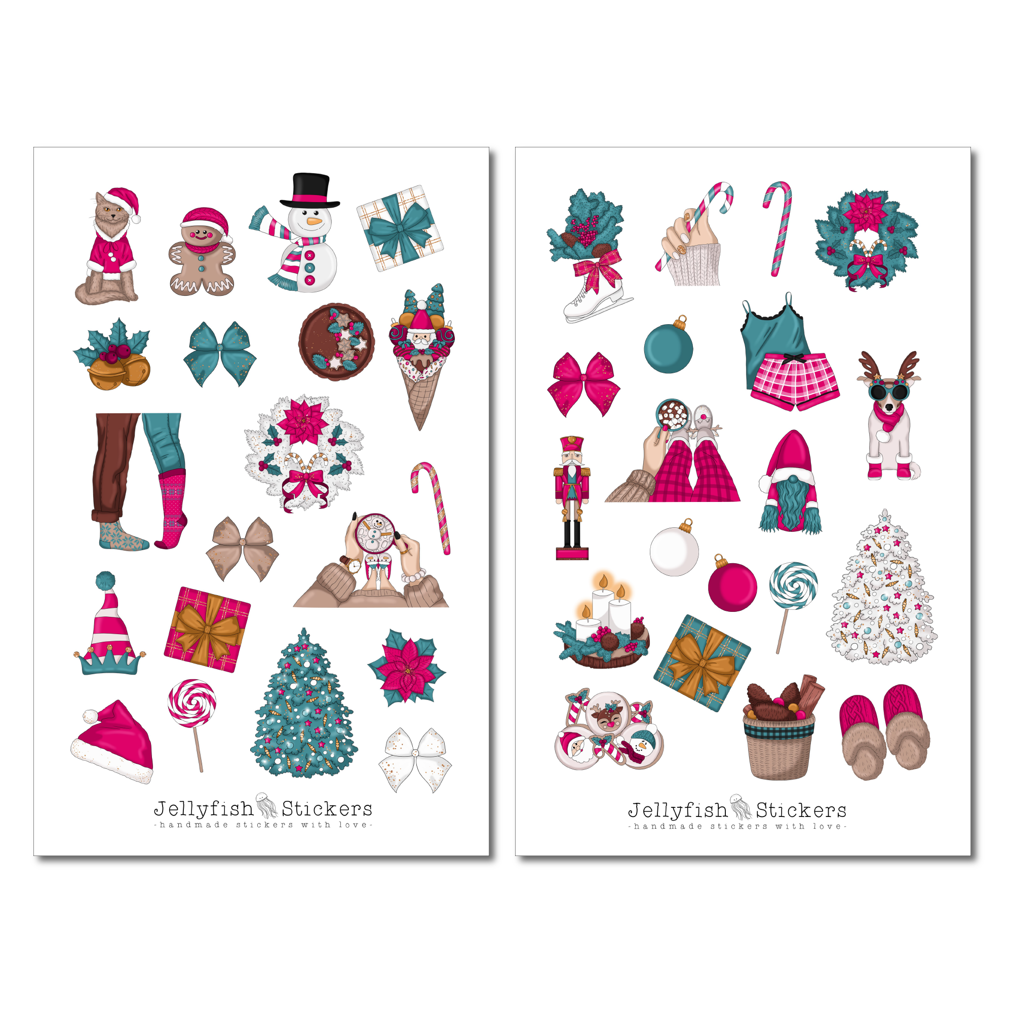 Girls Christmas Sticker Set