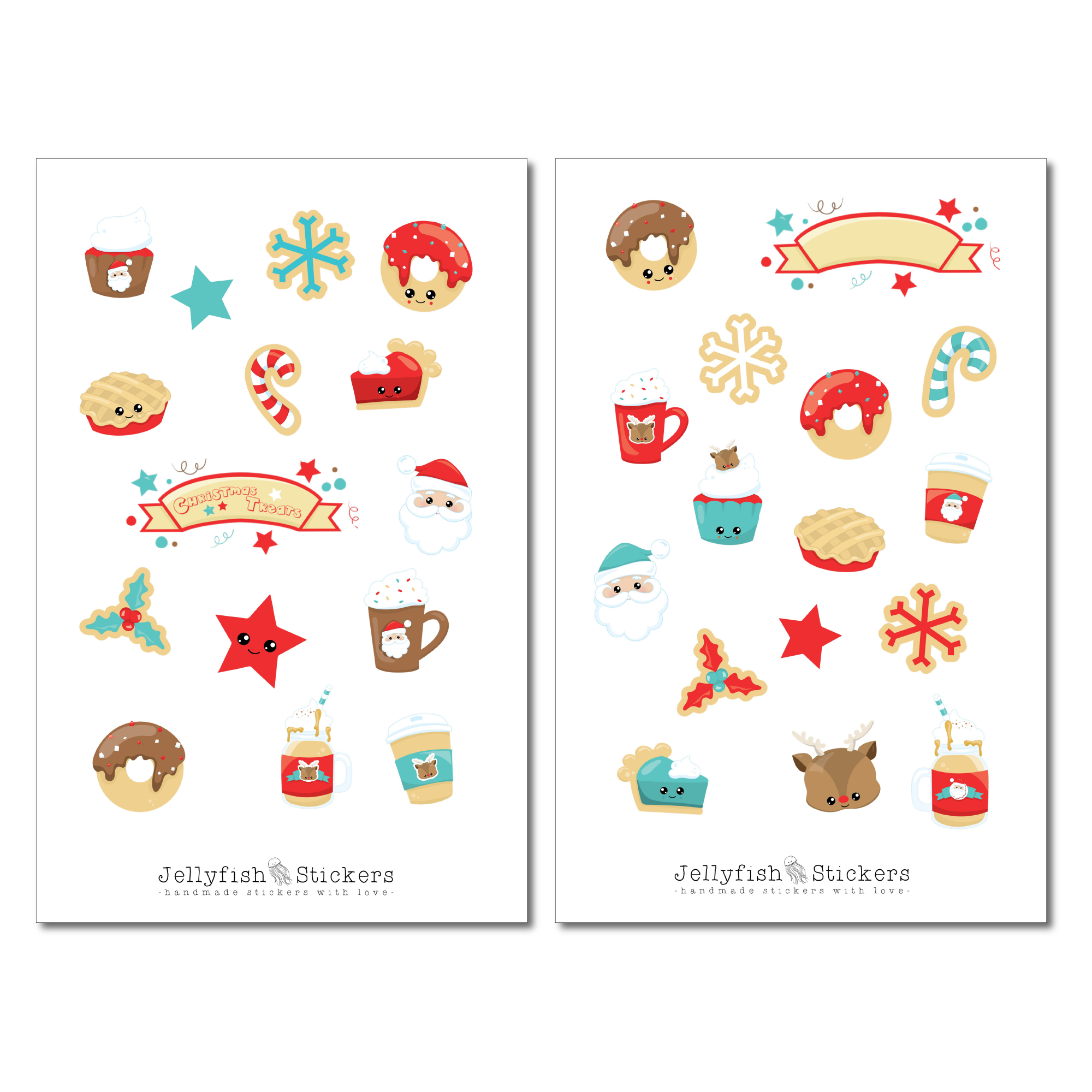 Weihnachten Niedlich Sticker Set