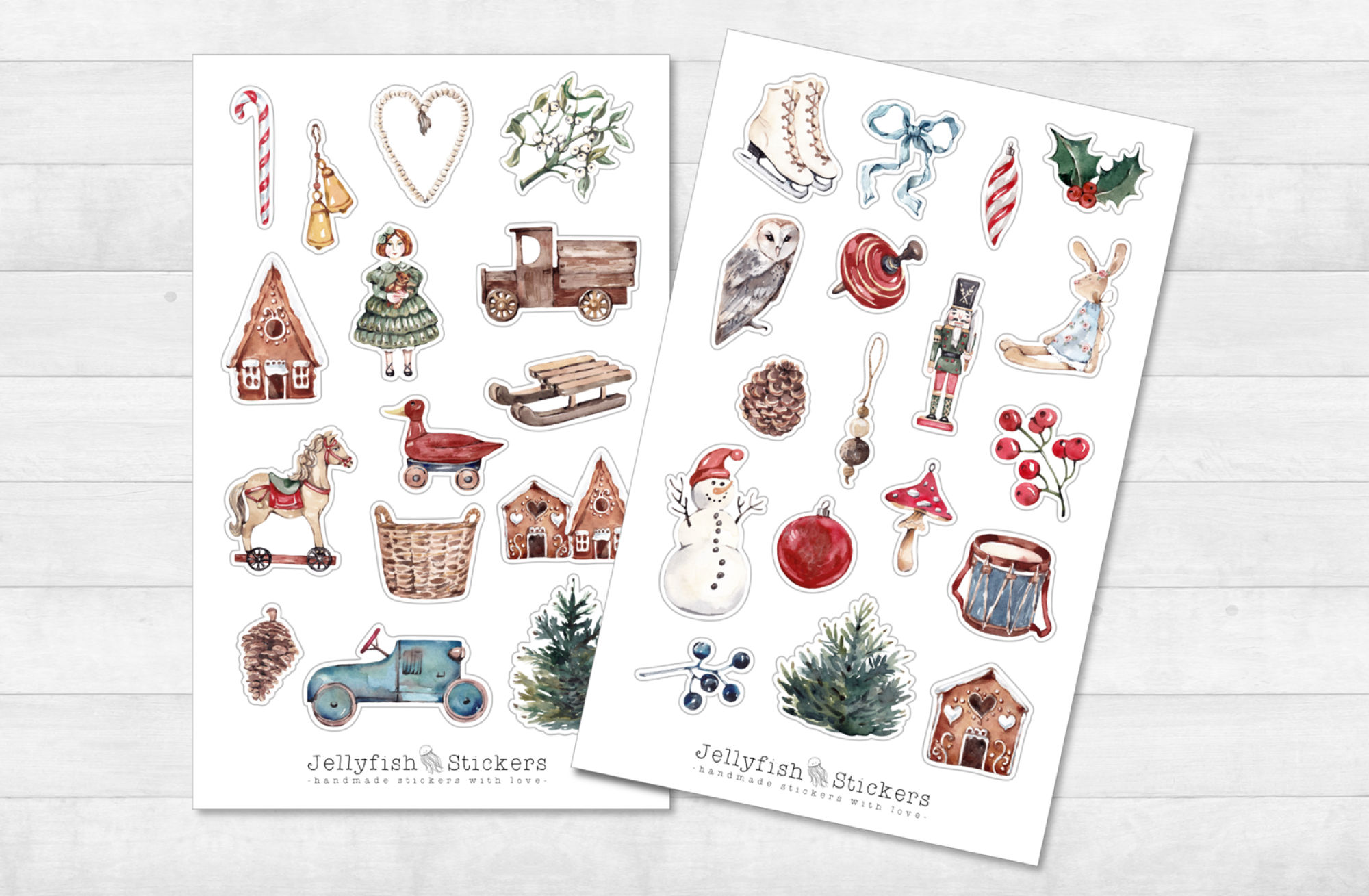 Christmas Toys Sticker Set