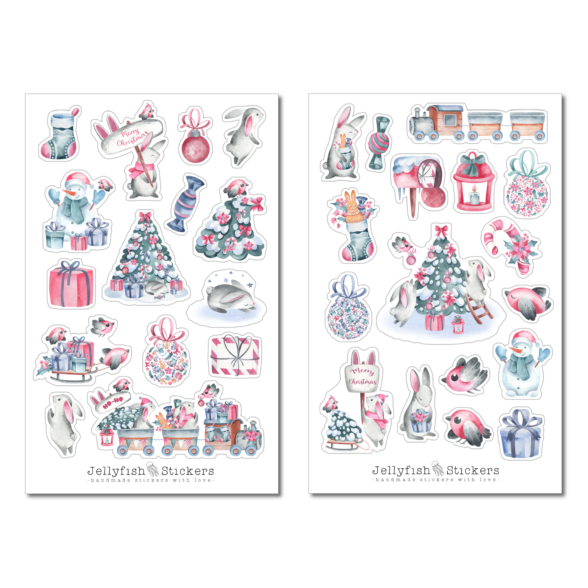 Christmas Animals Sticker Set