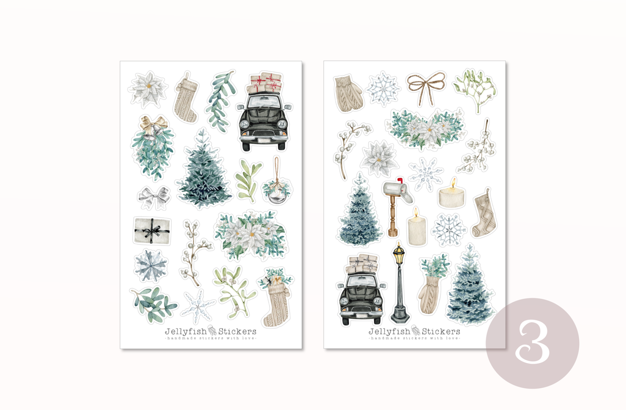 Weihnachten Sticker Set
