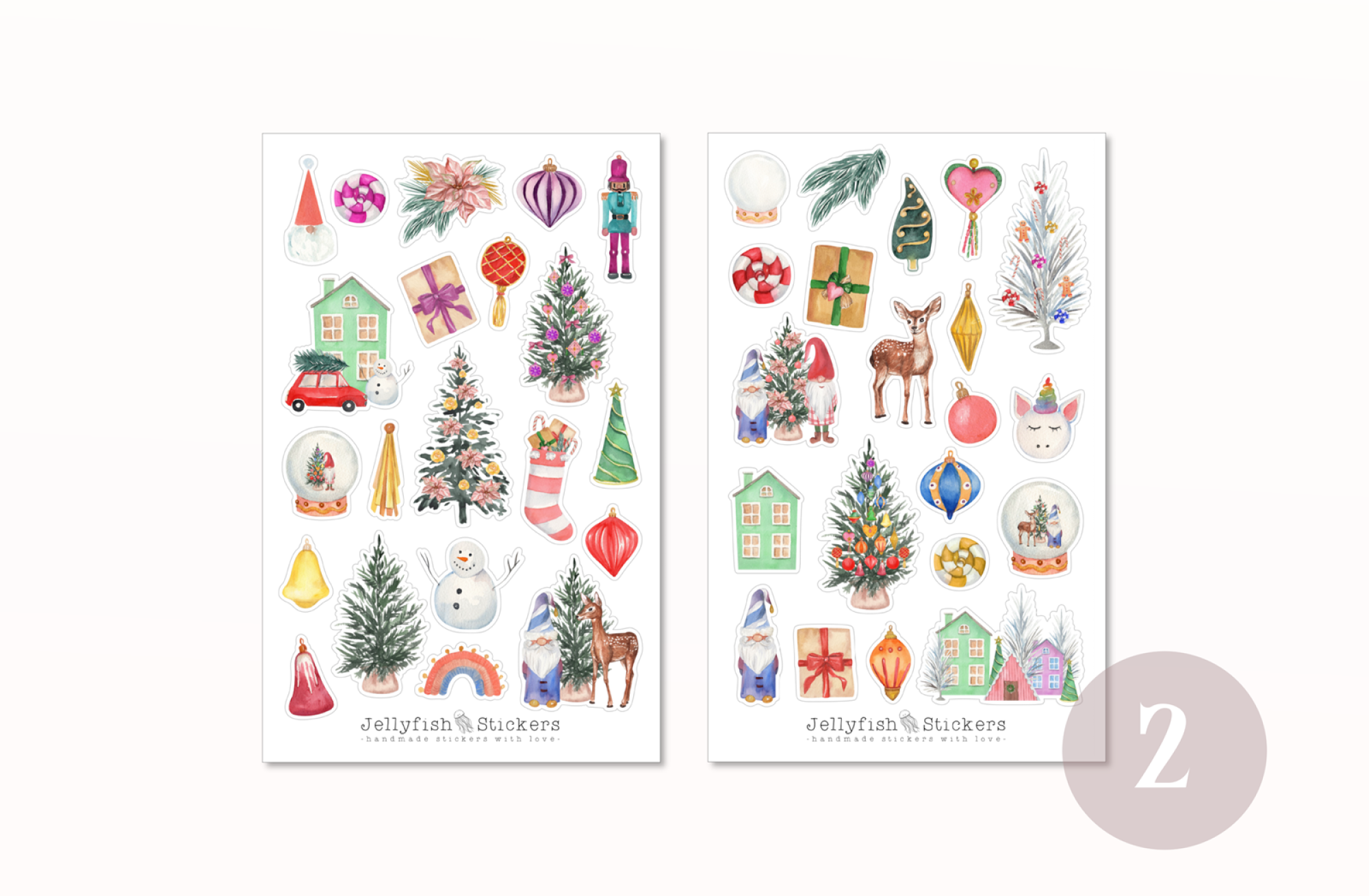 Weihnachten Sticker Set