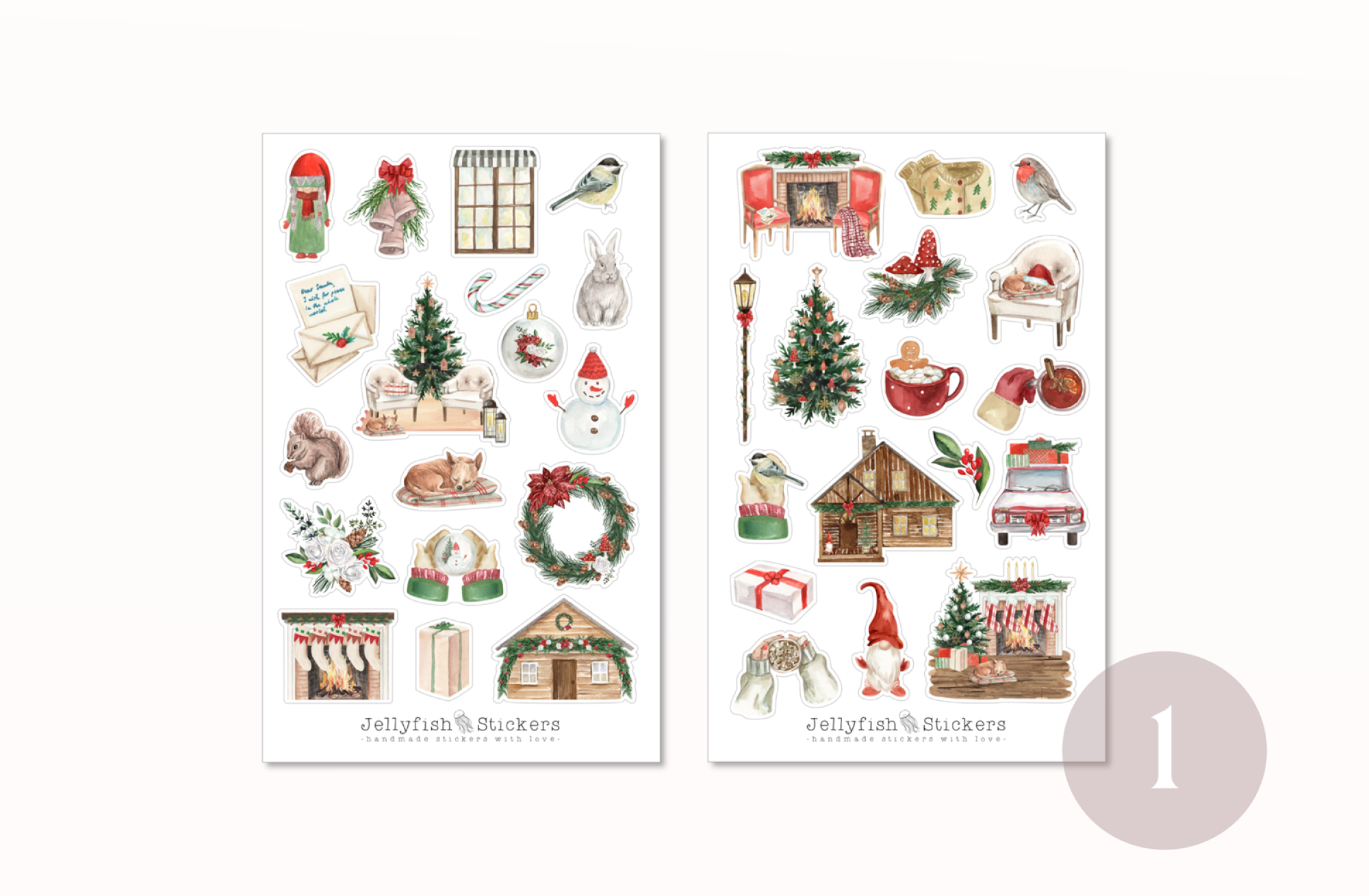 Weihnachten Sticker Set