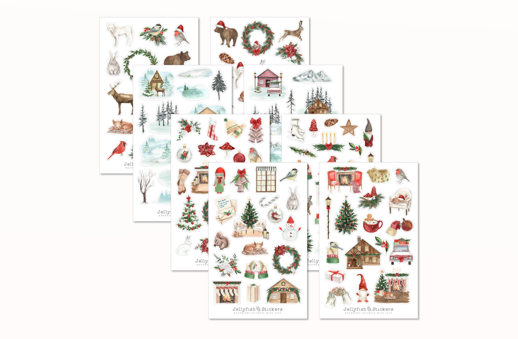 Weihnachten Sticker Set