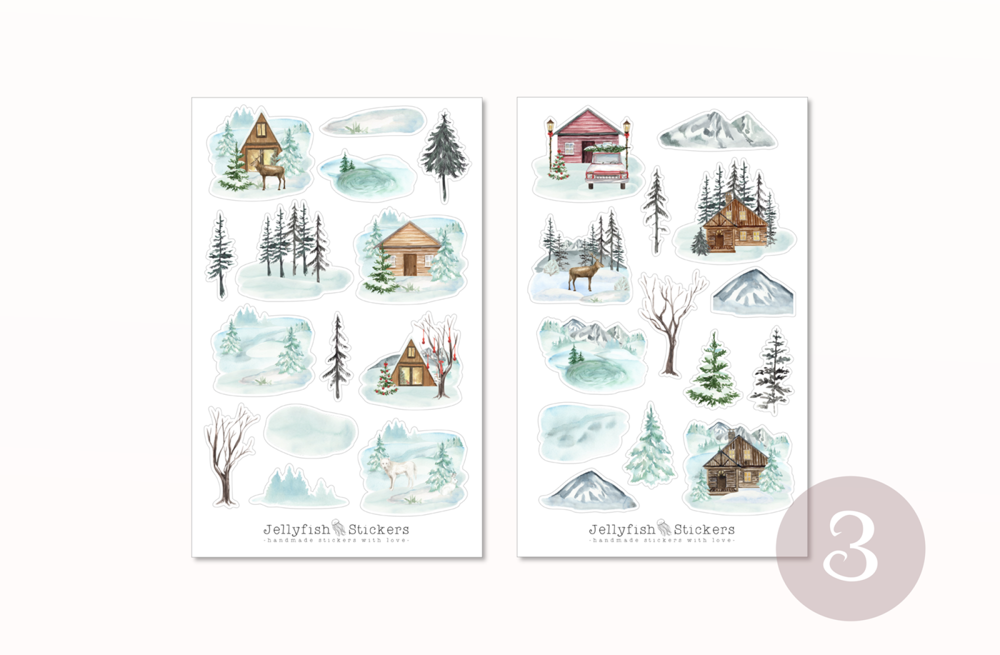 Weihnachten Sticker Set