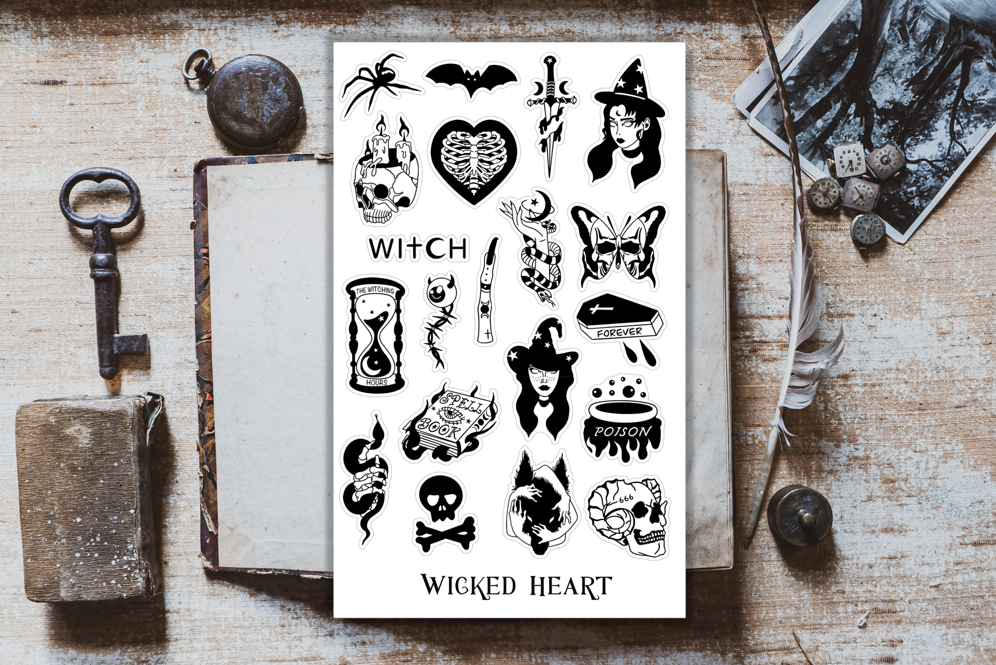 Halloween Stickerbogen