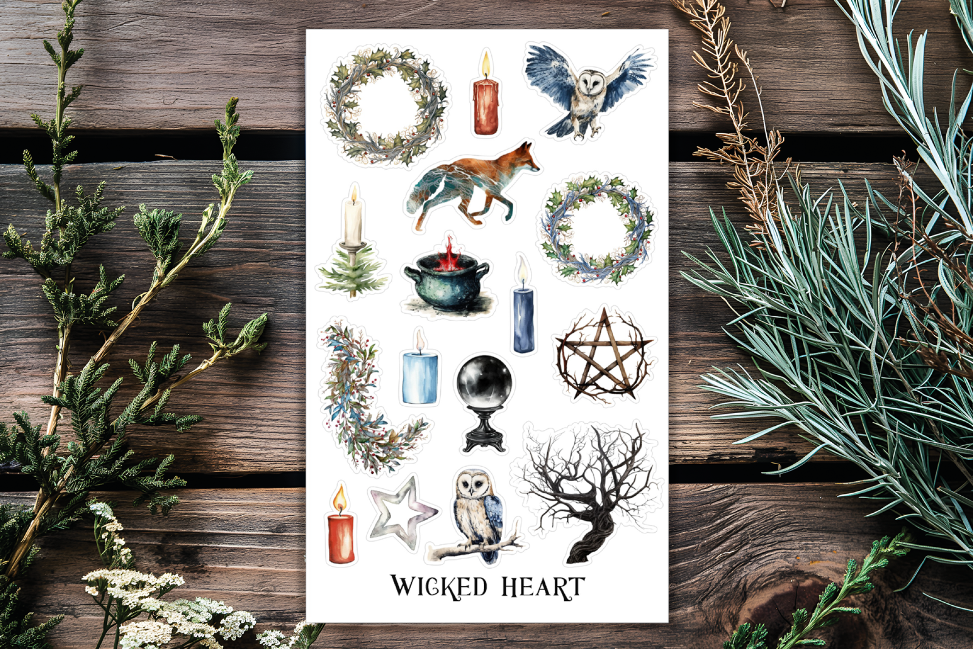 Waldtiere Stickerbogen Waldtiere Stickerbogen