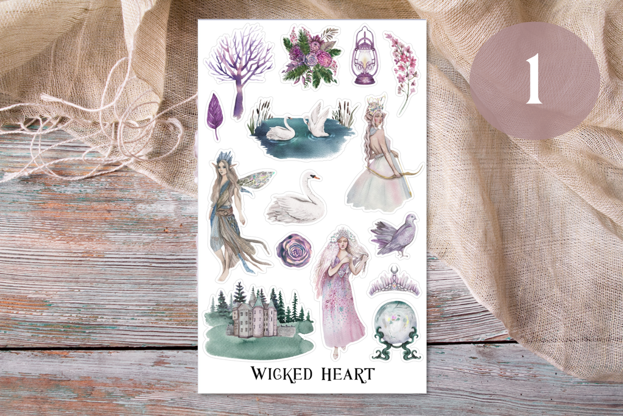 Märchen Stickerbogen