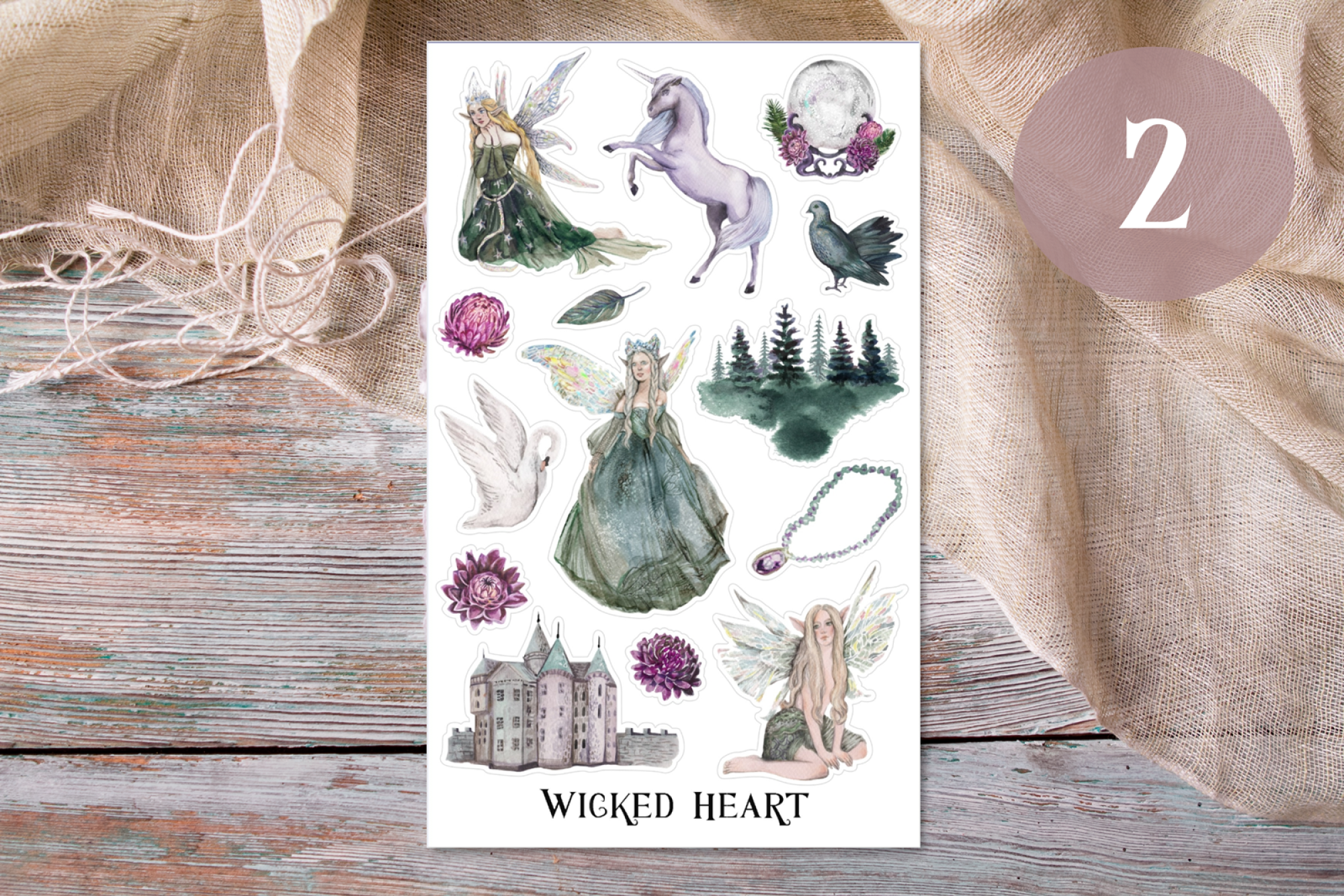 Märchen Stickerbogen