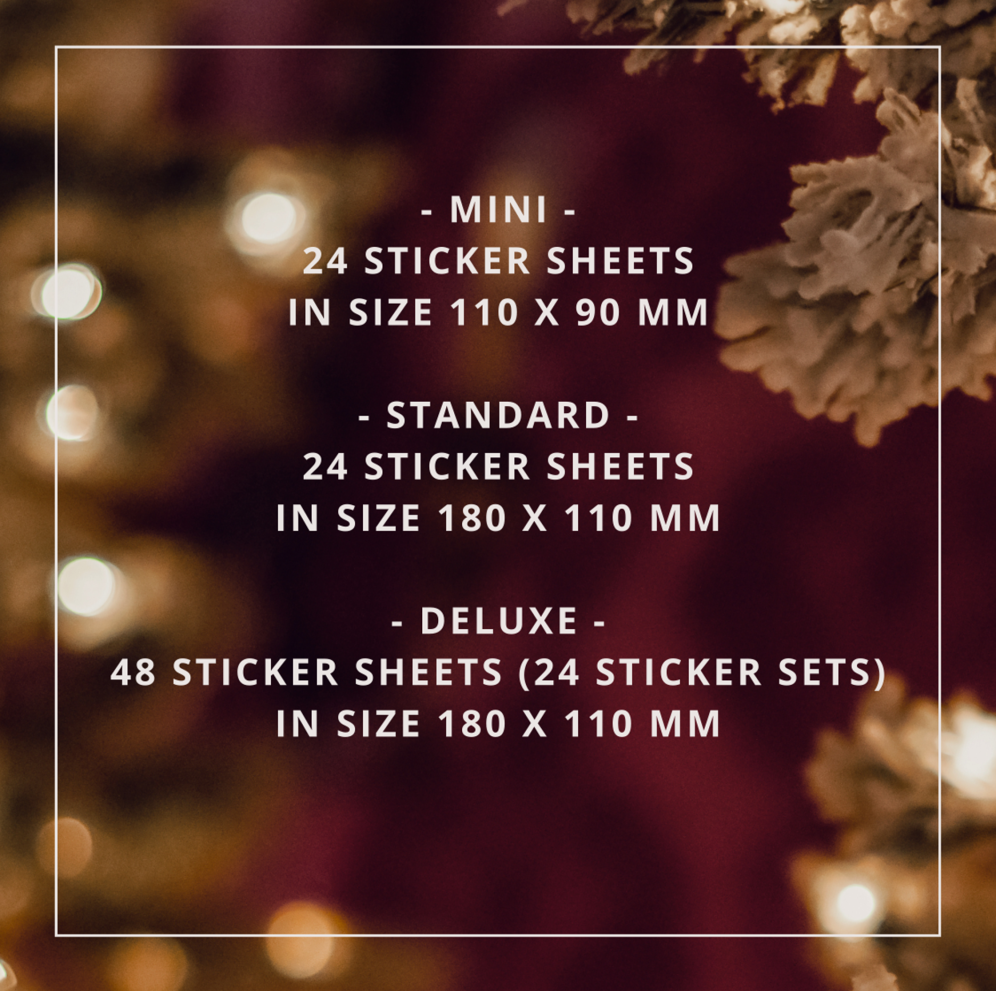 PRE-ORDER + BONUS - Sticker Advent Calendar 2025: EVERYDAY