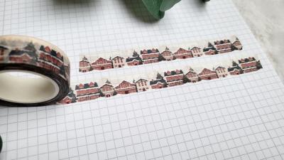 Washi Tape Verschneites Dorf