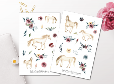 Pferde Sticker Set
