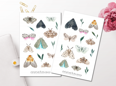 Motten Sticker Set