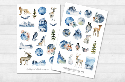 Waldtiere Sticker Set