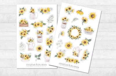 Sunflowers Sticker Set