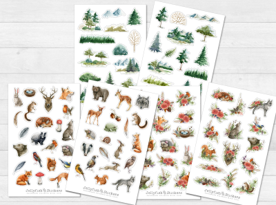 Forest Animals Sticker Set