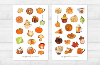 Autumn Pastry Sticker Set
