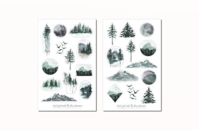 Wald Sticker Set