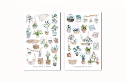 Zuhause Sticker Set