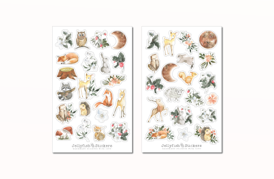 Waldtiere Sticker Set