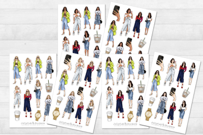 Girls Fashion Sticker Set