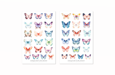 Schmetterlinge Sticker Set