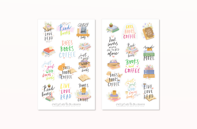 Books Sticker Set