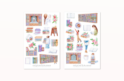 Books Sticker Set