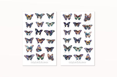 Dark Butterflies Sticker Set