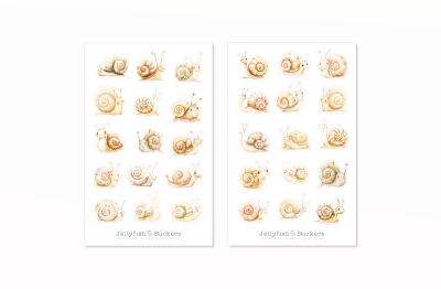 Schnecken Sticker Set