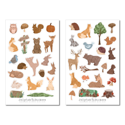 Ab 40EUR: Gratis Stickerbogen "Waldtiere"