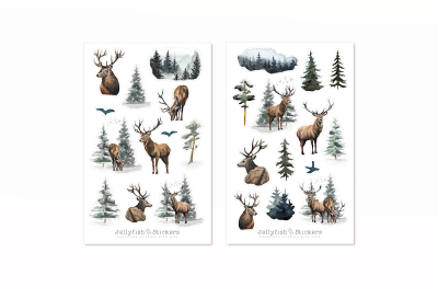 Hirsch Sticker Set