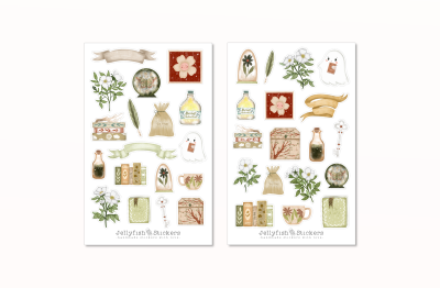 Bücher Sticker Set