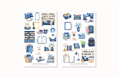 Books Sticker Set