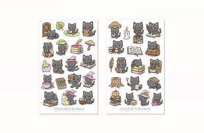 Niedliche Katze Sticker Set