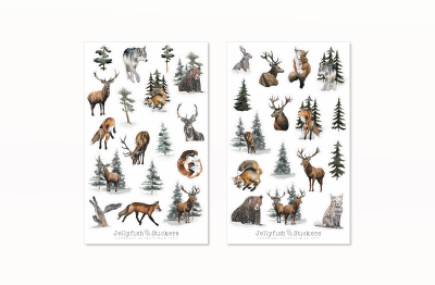 Waldtiere Sticker Set