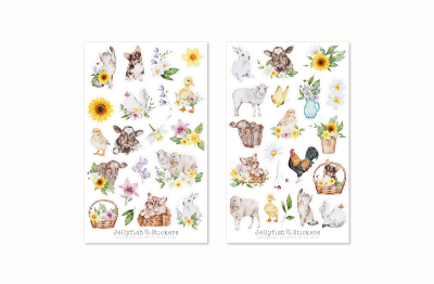 Tiere Sticker Set
