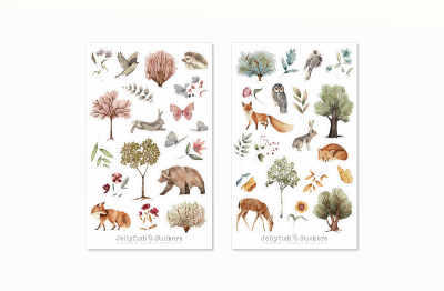 Waldtiere Sticker Set