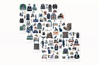 Dark Academia Sticker Set