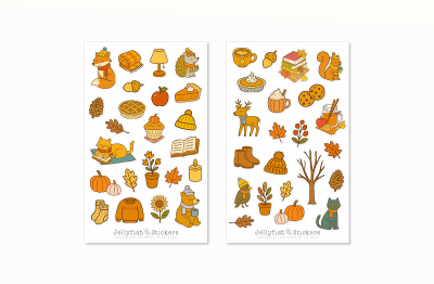 Herbst Sticker Set
