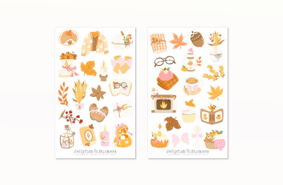 Herbst Sticker Set