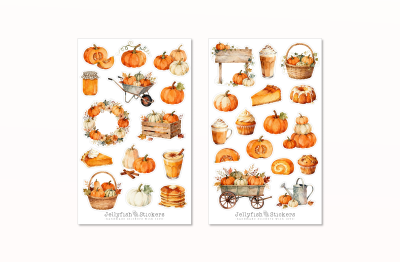 Kürbis Sticker Set