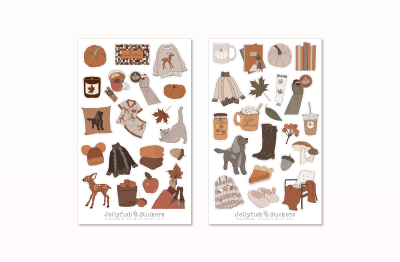 Herbst Sticker Set