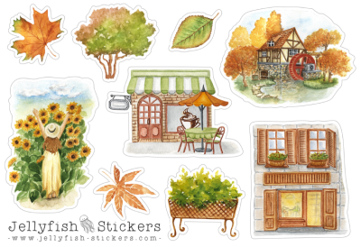 From 20EUR: Free Sticker Sheet "Autumn"