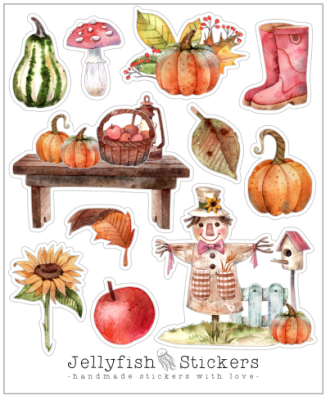From 20EUR: Free Sticker Sheet "Autumn"