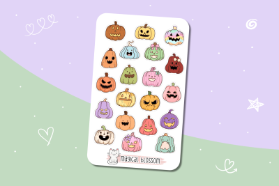 Halloween Stickerbogen