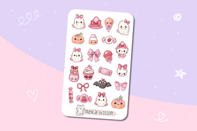 Halloween Stickerbogen