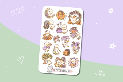 Halloween Stickerbogen