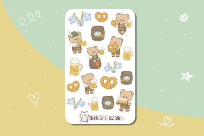 Oktoberfest Stickerbogen