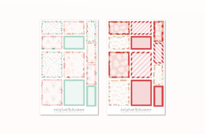 Weihnachten Boxen Sticker Set